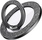 Syncwire Magnetic Phone Grip for MagSafe, Sparkle Phone Ring Holder, Rotatable Kickstand Bling Phone Ring Stand Removable MagSafe Accessories for iPhone 15 Pro Max 14 13 12,Android - Black Diamond