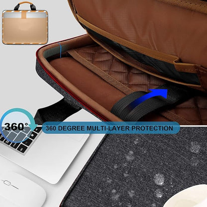 ZINZ Laptop Case Computer Sleeve Briefcase with Multi-pockets for 11.6 12.9 13 13.3 14 15 15.6 16 inch Notebooks