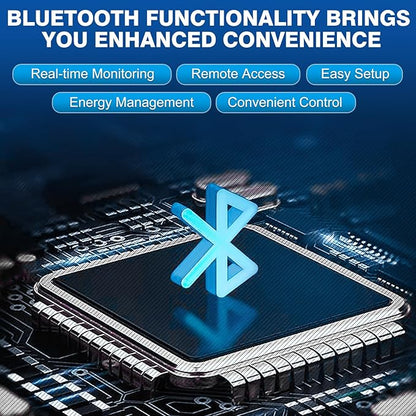 12V 100Ah BCI Group 24 Bluetooth LiFePO4 Battery, 120A BMS Rechargeable Mini Lithium Battery with Low-Temp Protection, Up to 15000 Cycles Perfect for RV, Camping, Solar, Off-Grid and Boat