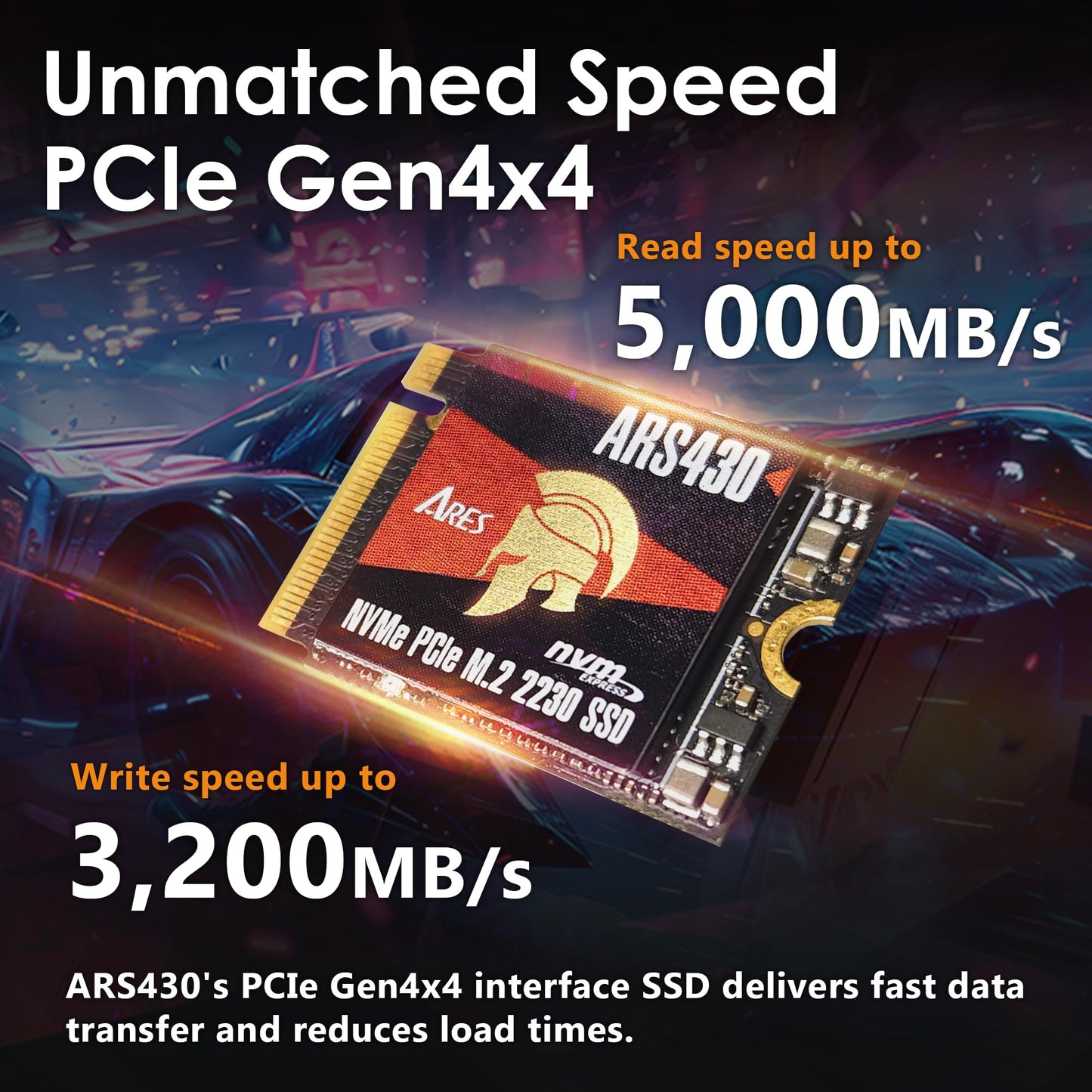 DATO M.2 2230 SSD 1TB, PCIe Gen 4x4 NVMe Internal Solid State Drive with Aluminum Heatsink, Compatible with Steam Deck, ROG Ally, Surface Pro, Mini PCs, Ultrabook, Up to 5000/3200 MB/s - ARES ARS430