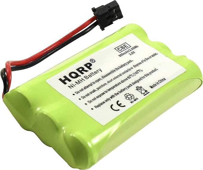HQRP 5-Pack Cordless Phone Battery Compatible with Uniden PowerMax 5.8GHz 30878864022, Powermax 2.4 GHz, GE TL26402, GP 80AAALH3BMX, 80AAALH3BMZ Replacement