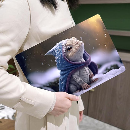 MEEgoodo for MacBook Air 13 inch Case 2021 2020 2019 2018 Released A2337 M1 A2179 A1932 with Touch ID, Plastic Hard Shell & Keyboard Cover Compatible with MacBook Air Case 13.3, Cute Dragon Cub