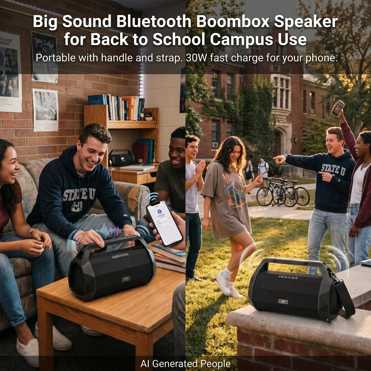NSY Audio Portable Bluetooth Speaker, IP66 Waterproof/Dustproof
