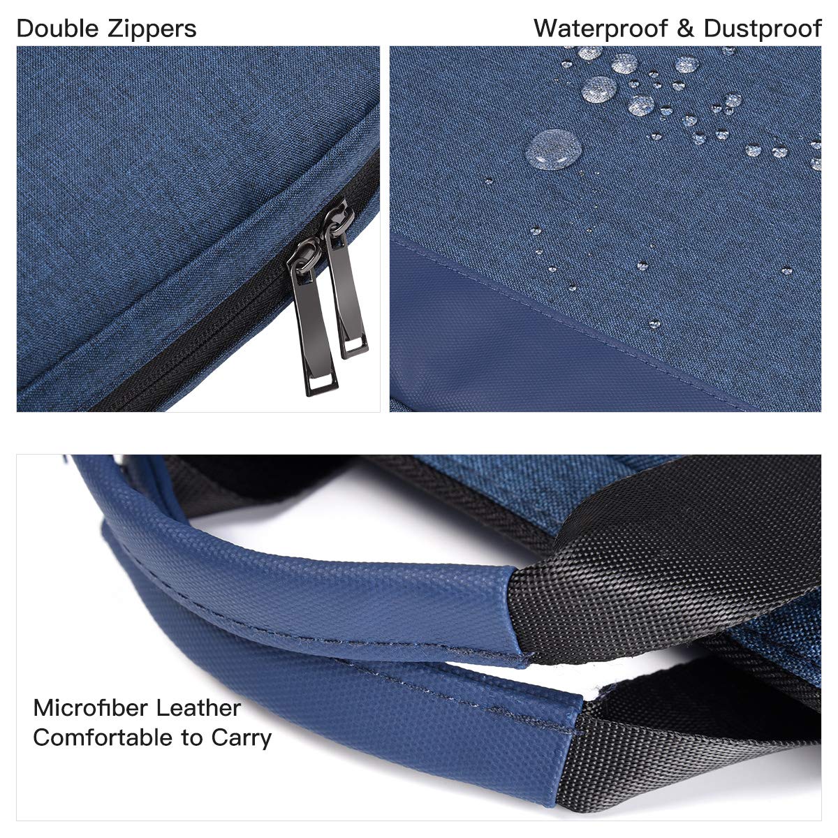 14-15 Inch Laptop Sleeve Case Men Women Bag for MacBook Pro 14 M5/M4/M3/M2, Macbook Air 15 M5/M4/M3, HP Pavilion/Chromebook 14, Dell Inspiron 14, Lenovo Acer ASUS Chromebook 14, Surface 15 Case,Blue
