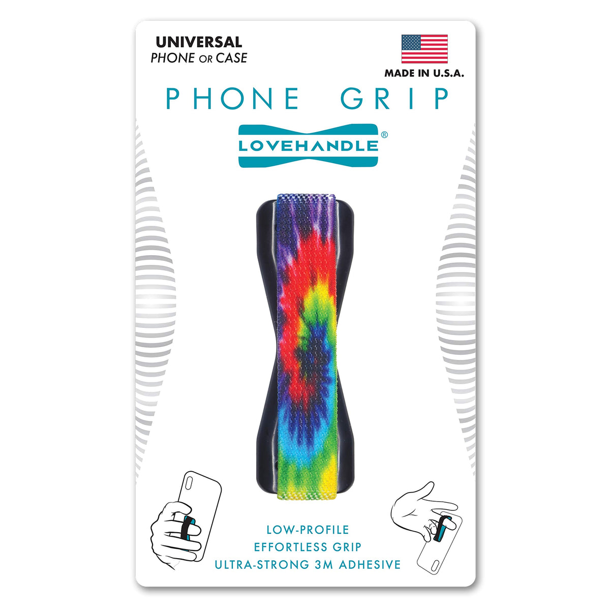 LOVEHANDLE Original Universal Phone Grip - Black and White Checkered