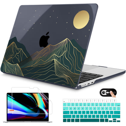 Mektron for 2026 MacBook Air 13-inch M5 Laptop Case A3449 with 13.6-inch Liquid Retina Display Fits 2025 A3240 M4 2024 A3113 M3 2023 A2681 M2 Printed Shell for MacBook Air 13.6", Dahlia Flower C035