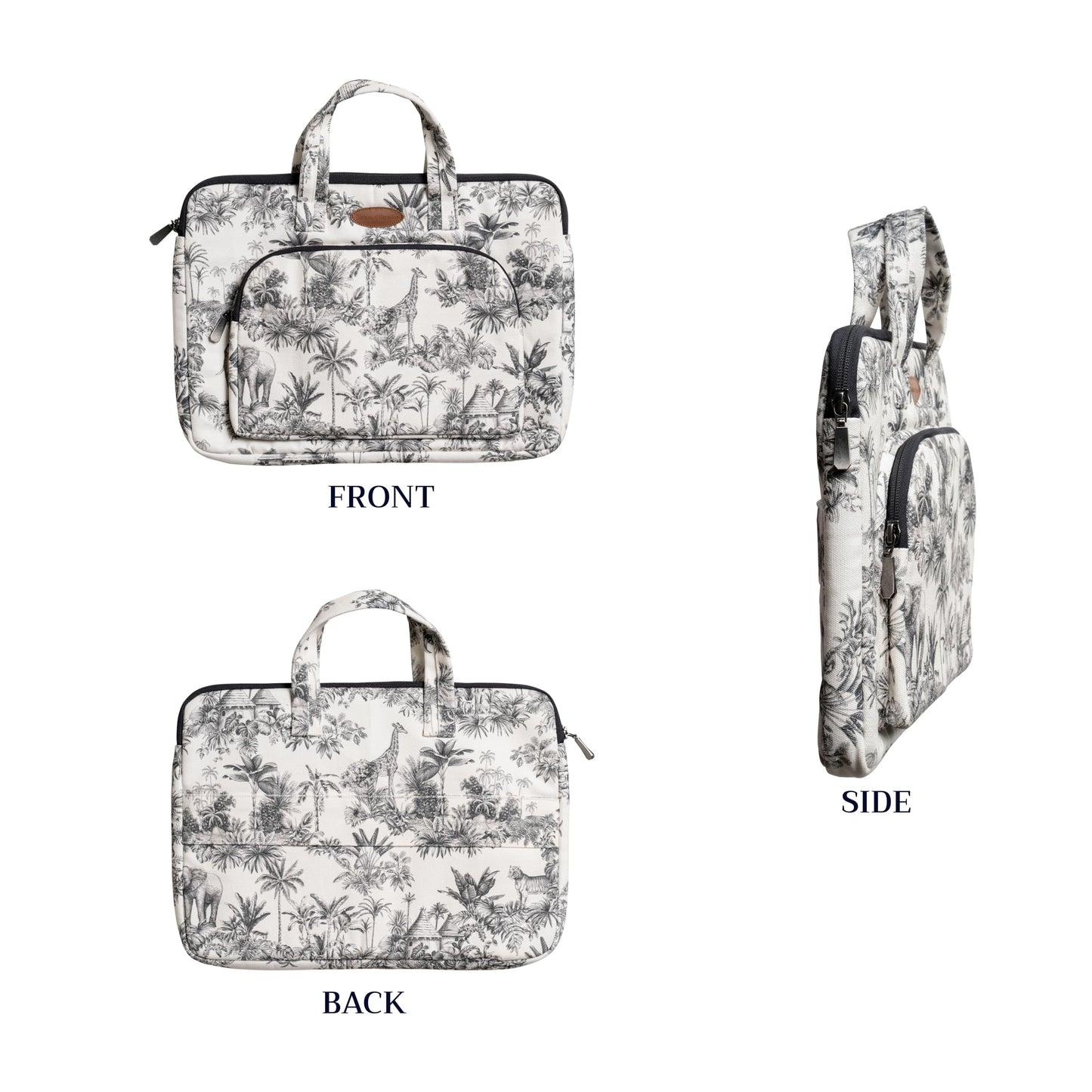 Maison d' Hermine Laptop Bag with Front Pocket Upto 15.5 inch Laptop Tablet