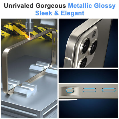 Magnetic Case for iPhone 16 Pro Max Privacy Screen Metal Titanium Frame