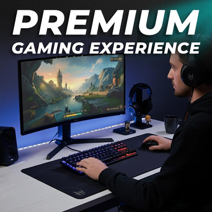 TECWARE Phantom+ 87 Key RGB Mechanical Gaming Keyboard, Black | TKL Thocky Creamy Keyboard, Hot Swappable, Double Shot ABS Keycaps, Wired USB-C, N-Key Rollover | Wraith Red Linear Switch