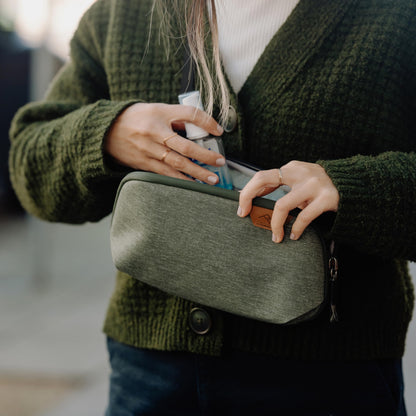 Peak Design Small Tech Pouch, Coyote, Ocean Edition, Electronics Organizer for Travel or Everyday Carry, Origami-Style Storage, Cable Pass-Through, Weatherproof, Gear Carry Bag for Men and Women