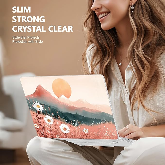 for MacBook Pro 16 inch Case 2019 2020 Release Model A2141, Plastic Hard Shell Cover with Keyboard Cover & Screen Protector for MacBook Pro 16 inch with Touch Bar & Touch ID, Mountains