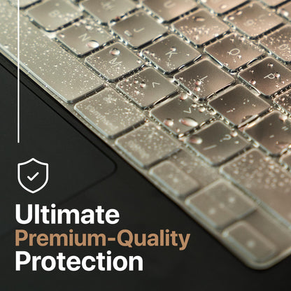 Kuzy Clear Premium MacBook Pro Keyboard Cover 14"/16" 2026-2023 M5-M1 Pro/Max - MacBook Air 13/15" Keyboard Cover- A3240 A3241 A3401 A3403 A3114 A3113 - US Layout TPU, Clear