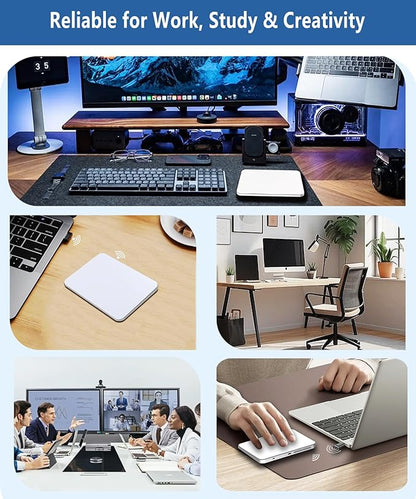 Wireless Trackpad for Mac and Windows - Multi-Touch Surface High Precision Track Pad, Multi-Gesture Touchpad Mouse Compatible with Apple MacBook iMac and Windows 10/11 PC Laptop Desktop Computer