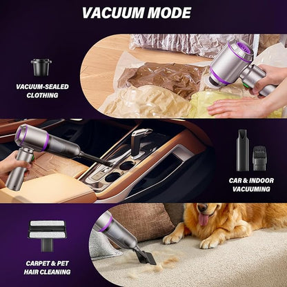 Handheld Car Vacuum (Grey-purple)