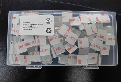 100PCS Cable Clips, Adhesive Wire Clips Strong Cord Clips Wire Holders, Cable Management Clips for Desk, Wall, Car, TV, Ethernet Cable (Black, Medium)