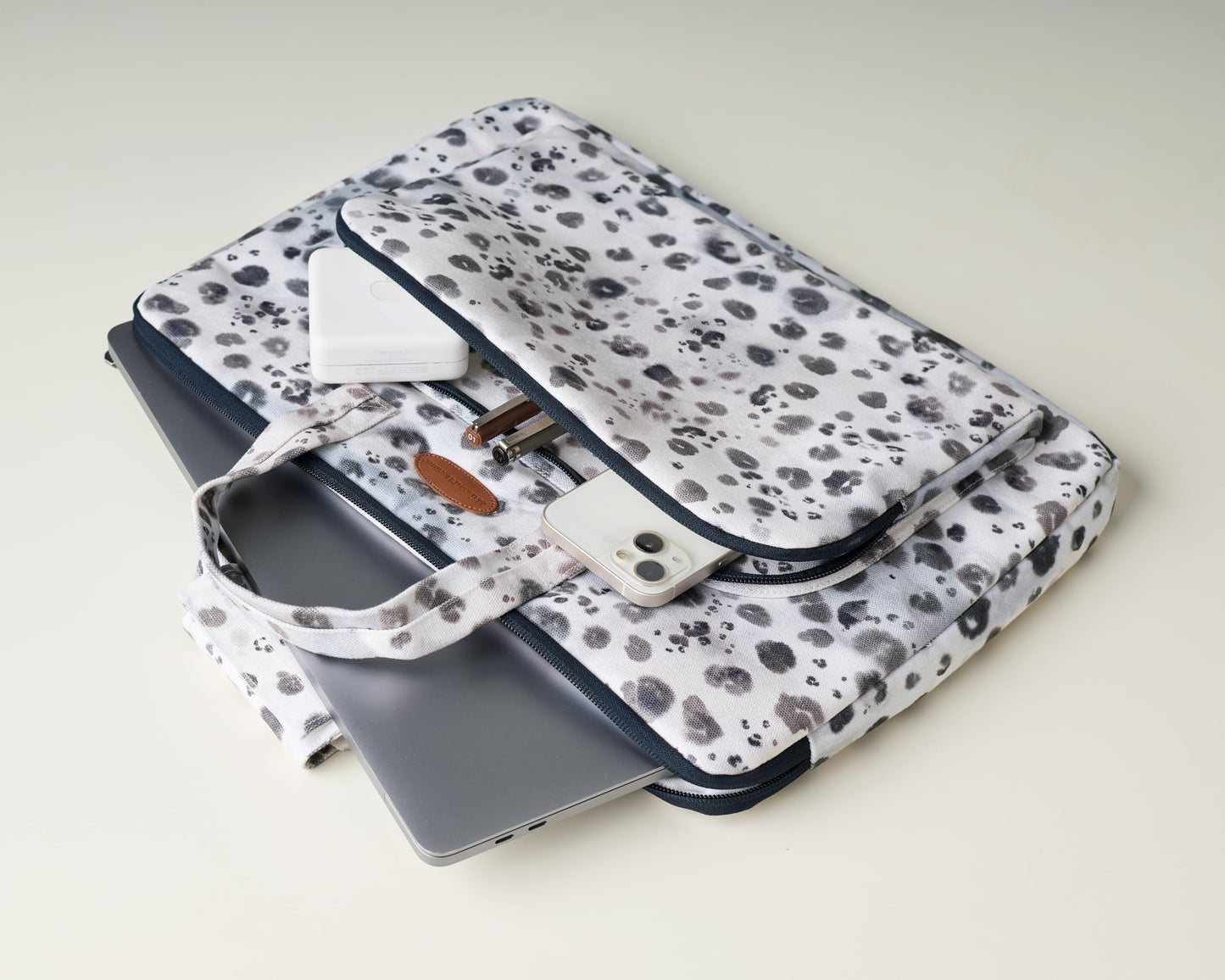 Maison d' Hermine Laptop Bag with Front Pocket Upto 15.5 inch Laptop Tablet