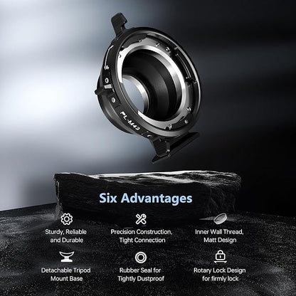 VILTROX PL-M43 Lens Adapter, Lens Converter Ring Camera Lens Mount Adapter Ring Compatible with PL Lens to M43 Series Mount Cameras Panasonic GH5,G1,GH1,GH4/Olympus EP1,EP2,EM1,EM