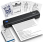 POLONO Portable Printer, D810 Inkless Bluetooth Thermal Printer Wireless for Travel, Compatible with iOS, Android, Laptop, Supports 8.5"x11" US Letter for Office, Car, Home, Black, 1 Pack