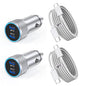 iPhone 17 Car Charger,USB C Fast Car Charger Adapter 2Pack Dual USB C Port