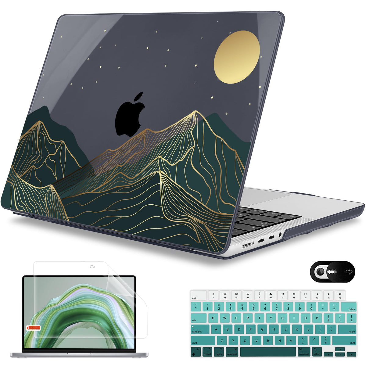 Mektron Case for 2026 M5 MacBook Pro 16 inch A3429 A3428 M4 A3403 A3186 M3 A2991 M2 A2780 M1 A2485 (2021-2025) Pro/Max with Liquid Retina XDR, Hard Shell Plastic Laptop Cover