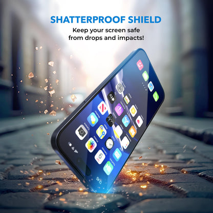 Deppa |2 Pack| Anti-Blue Light Screen Protector for iPhone 16/15 (6.1') | Scratch Resistant Tempered Glass | 3D Edge to Edge Coverage | Easy Installation Kit | Eye Safeguard TÜV Certified