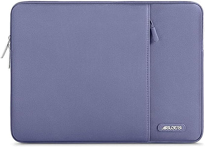 MOSISO Laptop Case 13 inch, 13 inch Laptop Sleeve Compatible with MacBook Air M4 M3 M2 M1 2025-2018 / Pro M2 M1 2025-2016, Polyester Vertical Computer Sleeve Bag with Pocket, Lavender Gray