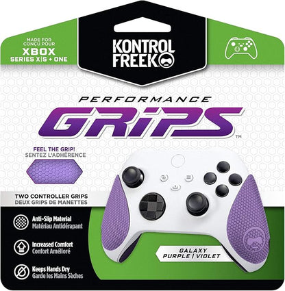 KontrolFreek Performance Grips for Xbox One and Xbox Series X Controller (Galaxy Purple)