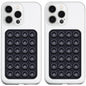 LvShuLiangPin Anteel 2 Pack Silicone Suction Phone Case Mount, Silicon Adhesive Phone Grip for Smartphones, Hands-Free Mirror Shower Phone Holder for Selfies, Tiktok Videos (LightPink&White)