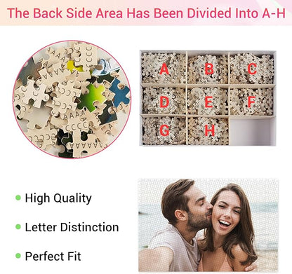 Easycosy Custom Photo Puzzles 1314/520 Pieces for Adults Families Personalized Picture Text Jigsaw Puzzle Gift for Holiday Birthday Wedding Anniversay(Horizontal/Vertical)