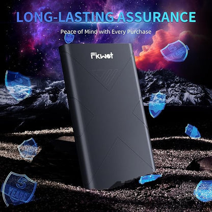 500GB External SSD, Portable SSD, Up to 2000MB/s, USB 3.2 Gen2x2 External Solid State Drives, Compatible with Smart TV, PS5/PS4(Pro), iPhone 15/16, Xbox, Mac & Windows and Other Devices(FP80)