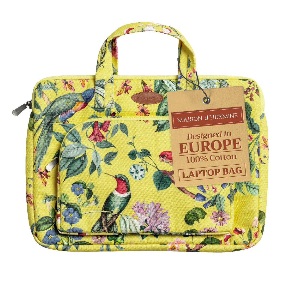 Maison d' Hermine Laptop Bag with Front Pocket Upto 15.5 inch Laptop Tablet