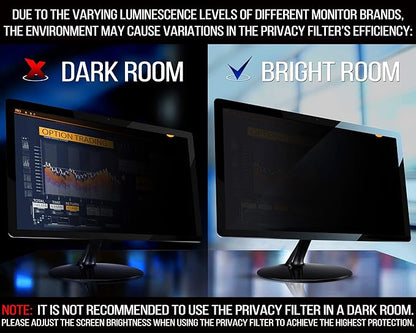 VINTEZ 21.5 Inch 16:9 Privacy Screen for Computer Monitor and Laptop - Anti Glare Protector Film Blue Light Filter Eye Protection - Computer Screen Privacy Shield, [1 Pack]