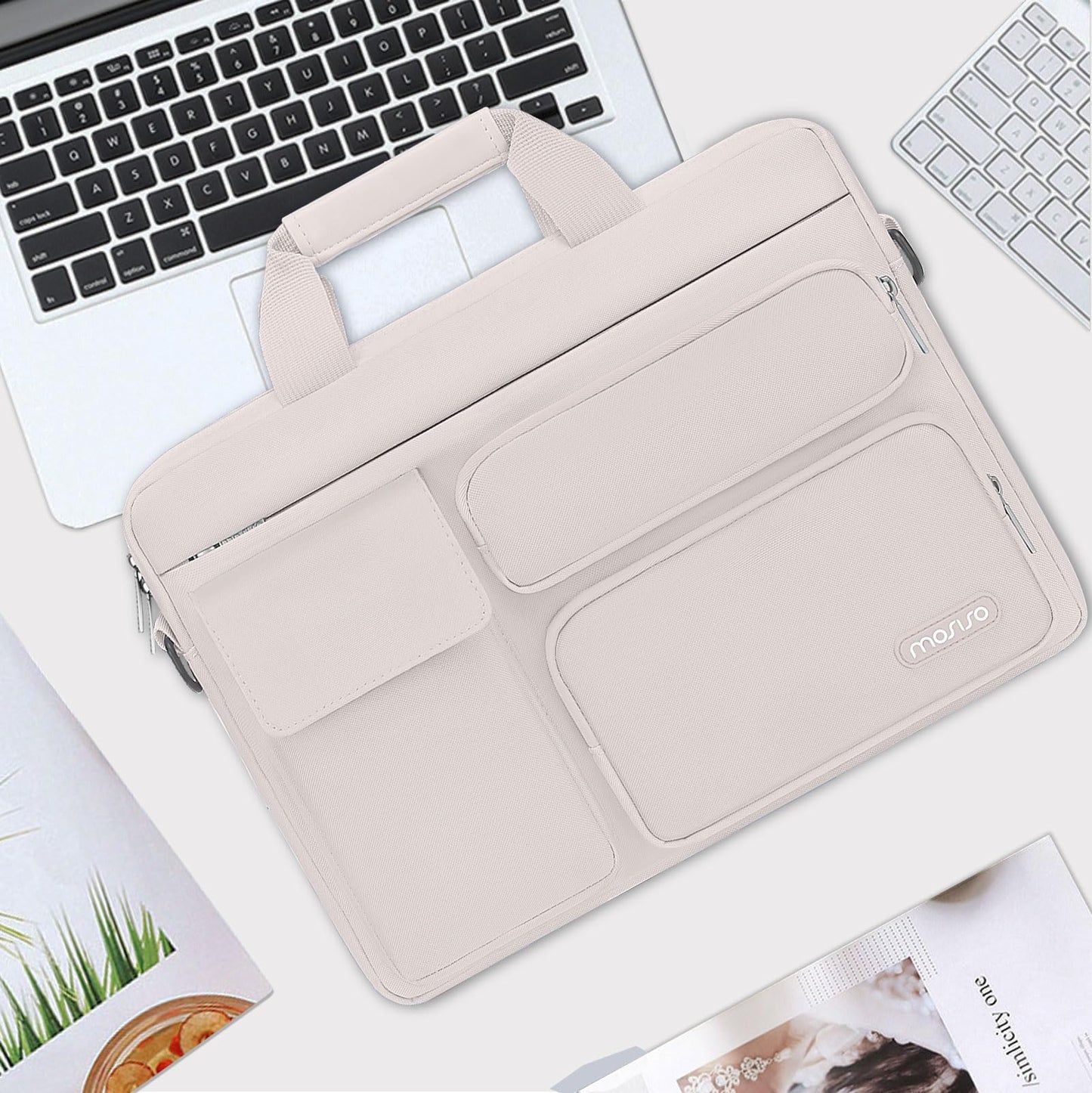 MOSISO Laptop Shoulder Bag 16 inch, 15-15.6 inch Computer Bag
