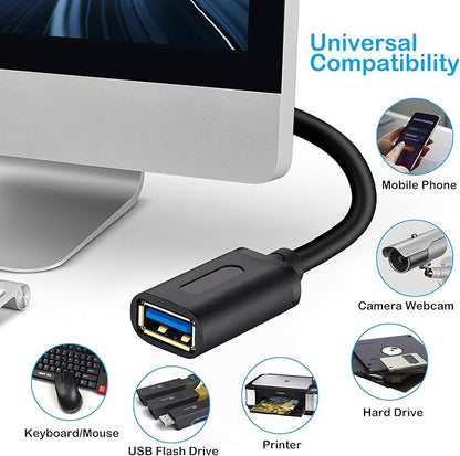Tan QY USB 3.0 Extension Cable 20Ft, USB 3.0 High Speed Extender Cord Type A Male to A Female for PlayStation, Xbox, USB Flash Drive, Hard Drive, Card Reader,Scanner,Printer,Keyboard 20Ft/6M