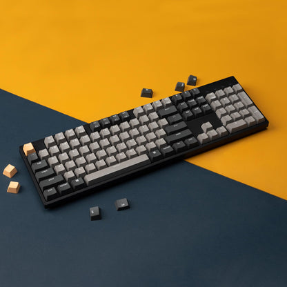 Keychron C2 Pro Wired Custom Mechanical Keyboard Full Size Layout QMK/VIA Programmable Macro White Backlit with Tactile Brown Switch OEM Profile Double-Shot PBT Keycaps for Mac Windows Linux