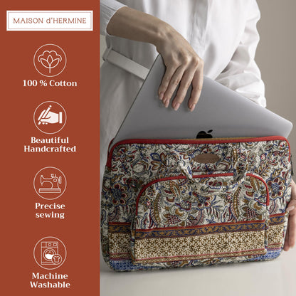 Maison d' Hermine Laptop Bag with Front Pocket Upto 15.5 inch Laptop Tablet