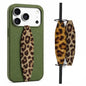 Switchbands Animal Print Phone Grip Strap – Reversible Elastic Strap, Drop Protection, Adhesive-Free, Arthritis Friendly, Wireless Charging Compatible, Universal Fit – Leopard & Pink Tie dye