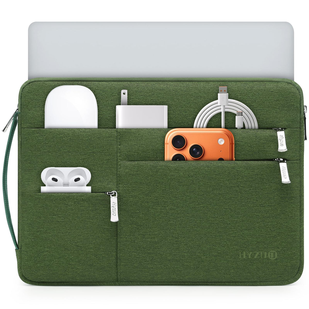 HYZUO 13.3-14 Inch Laptop Case Sleeve Bag for MacBook Pro 14 M5, Light Gray