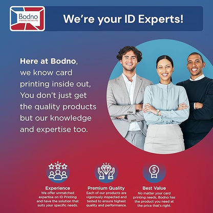 Bodno Magicard 400X Dual Sided ID Card Printer & Complete Supplies Package ID Software - Bronze Edition