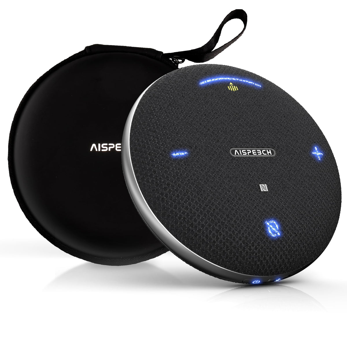 Conference Speaker and Microphone for Online Meetings and Remote Work, Gray
