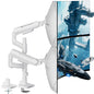 ARES WING Dual Monitor Mount for 17-49 Inch Screen, Black