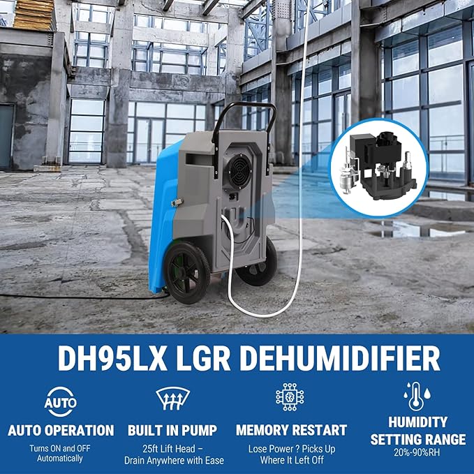 MOUNTO Water Damage Restoration Combo Package Deals (20xAir Mover, 4x Air Scrubber, 4x LGR Dehumidifiers)