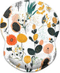 ITNRSIIET Ergonomic Mouse Pad with Gel Wrist Support Small Wrist Rest Smooth Surface Non-Slip PU Base Comfortable Office Supplies Pain Relief, 8.7 x 7.2 inches, Beautiful Flowers and Plants