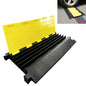 Reliancer 5 Channel Rubber Cable Protector Ramp Traffic Speed Bump 18000lbs Capacity Heavy Duty Cable Protective Cover Ramp Driveway Hose Cord Track Protector Wires Concealer w/Flip-Open Top Cover