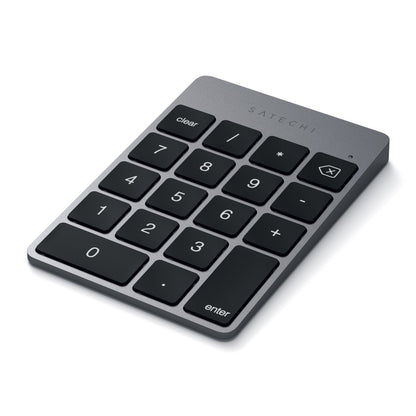Satechi Slim Aluminum Bluetooth Keypad, 18-Key Number Pad, Space Gray