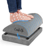 ComfiLife Foot Rest for Under Desk at Work – Adjustable Desk FootRest for Office Chair, Gaming Accessories – Ergonomic Teardrop Design for Back, Hip & Leg Pain Relief – 100% Memory Foam (Navy)