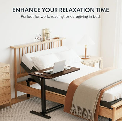 FLEXISPOT 28''Adjustable C Table Gas Spring Mobile Side End Table