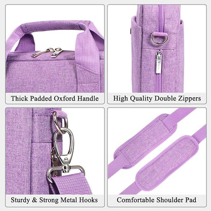 Voova Laptop Bag Case 15 15.6 16 Inch, Computer Sleeve Messenger Bag with Shoulder Strap Expandable Waterproof Business Briefcase for Men Women to Work Travel School, Fit 14-16 Inch Laptop, Lavender