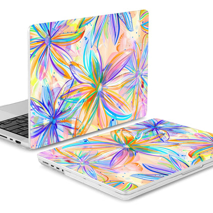 Mektron Case for 2026 M5 MacBook Pro 16 inch A3429 A3428 M4 A3403 A3186 M3 A2991 M2 A2780 M1 A2485 (2021-2025) Pro/Max with Liquid Retina XDR, Hard Shell Plastic Laptop Cover, Watercolor FlowerC328
