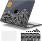 for MacBook Pro 16 inch Case 2021 2022 2023 2024 Release A3186 A3403 M4 A2991 M3 A2780 M2 A2485 M1 Pro/Max, Hard Shell Case with Screen Protector & Keyboard Cover, Mountain
